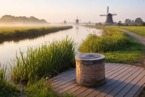 Laagste punt van Nederland ligt weer in Etersheim na aanpassing