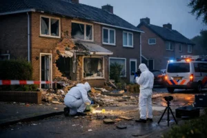 Onderzoek naar explosie bij woning op Uranuslaan in Krommenie