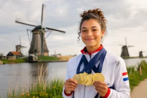 Jonge transplantatiepatiënt Amaysa scoort opnieuw opvallend met meerdere gouden medailles