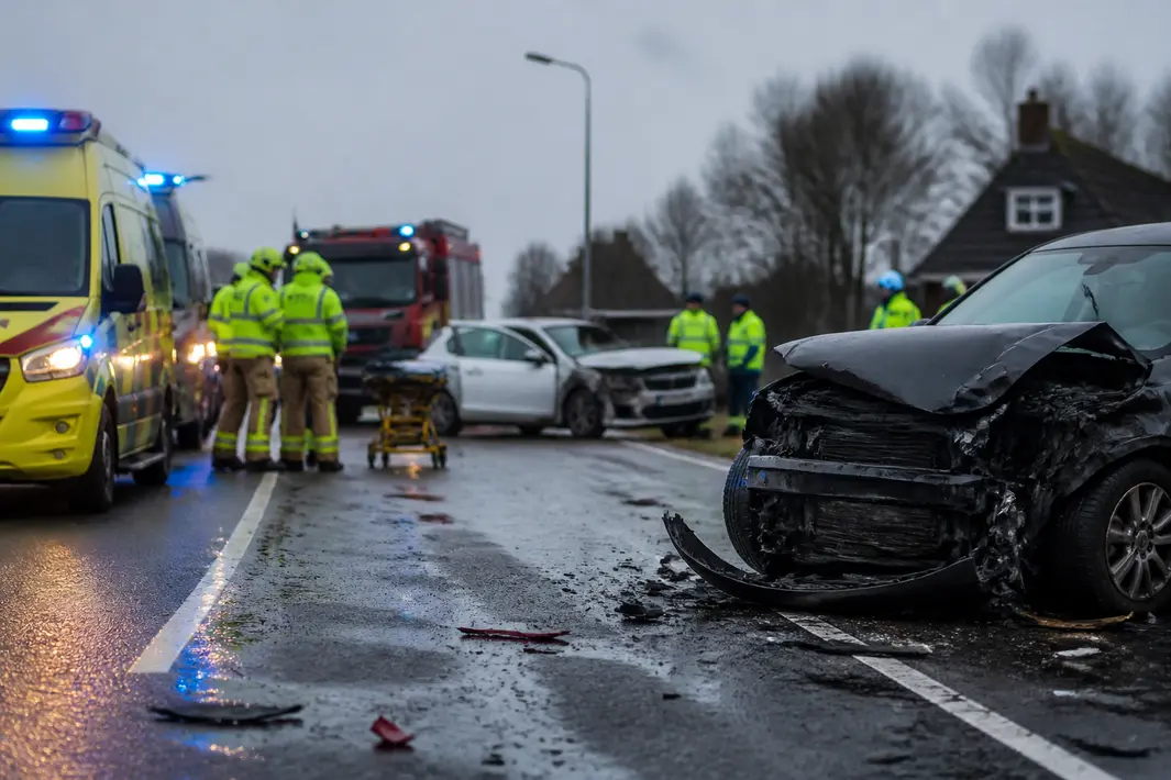 Meerdere gewonden bij ernstig verkeersongeval in Hoogkarspel