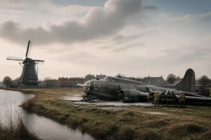 Wormerveer ontkomt aan ramp door noodlanding van Amerikaanse bommenwerper