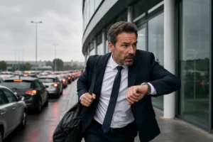 Trainer komt te laat bij persconferentie door file bij belangrijke seizoensopening